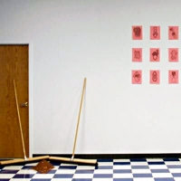 Exhibition view, Sweeping up the Mess