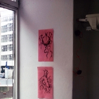 Installation view, Blut & Blumen